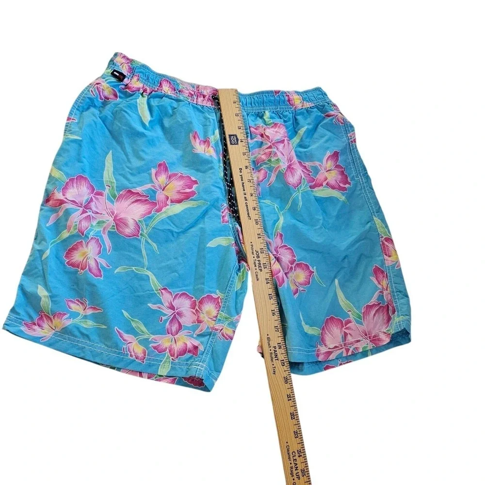 Tommy‎ Hilfiger Blue Pink Blue Floral Swim Shorts Trunks Large